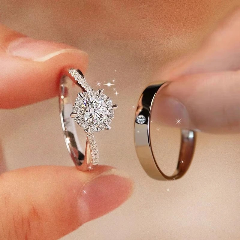 Moissanit-Ring