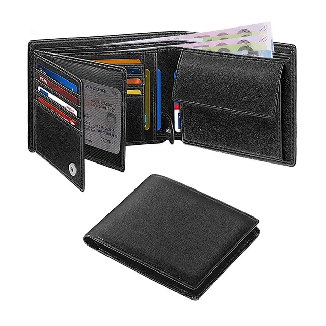 Schmale RFID-Herrengeldbörse mit 15 Kartenfächern 2