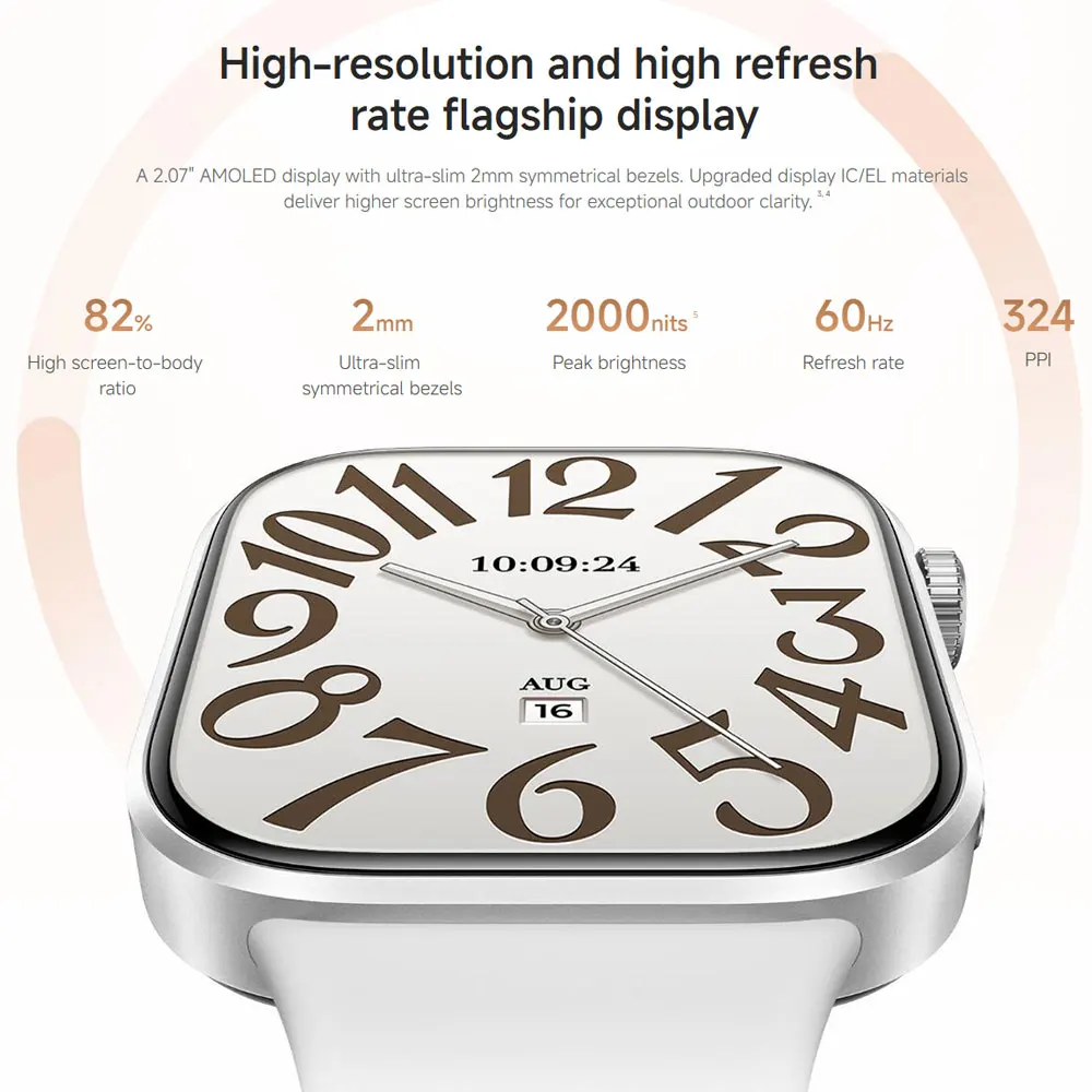 Smartwatch mit 2,07-Zoll-AMOLED-Display 3