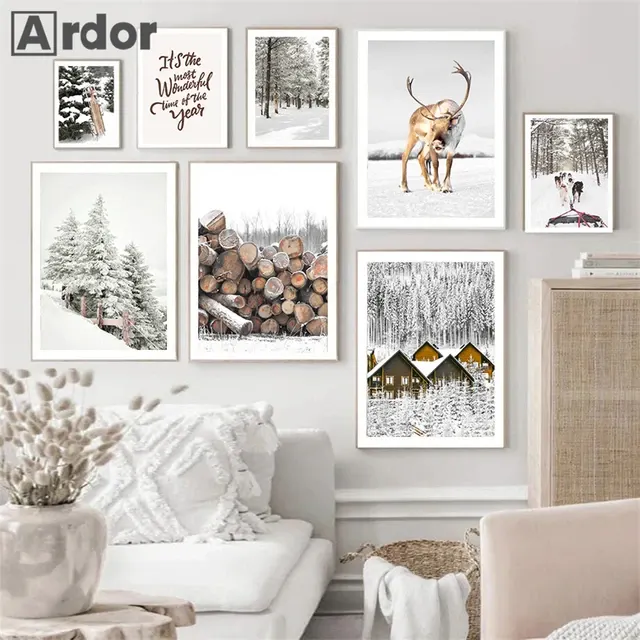 Winterlandschaft-Wandbild 2