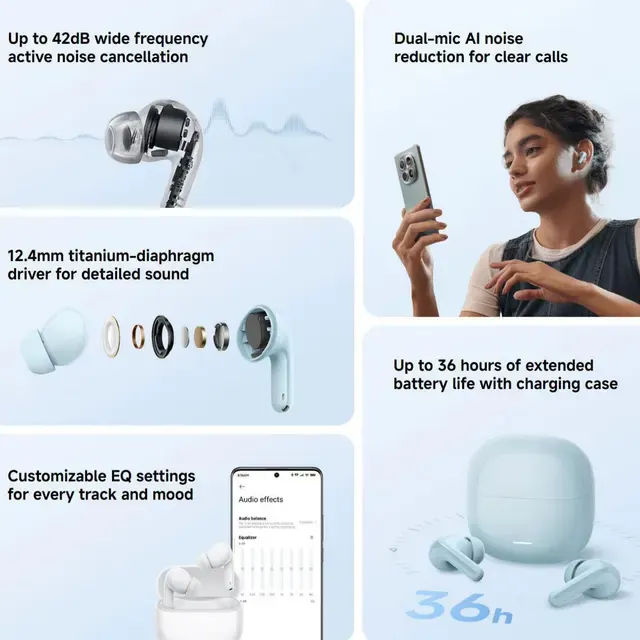 Kabellose Bluetooth-Kopfhörer mit 36 Stunden Akku 2