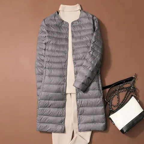 lange Daunenjacke