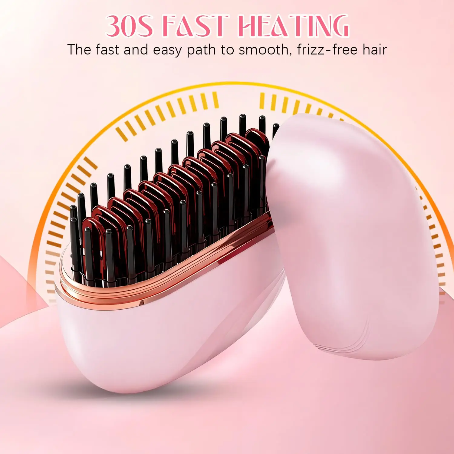 Kabelloser Mini-Haarglätter mit Schale 2