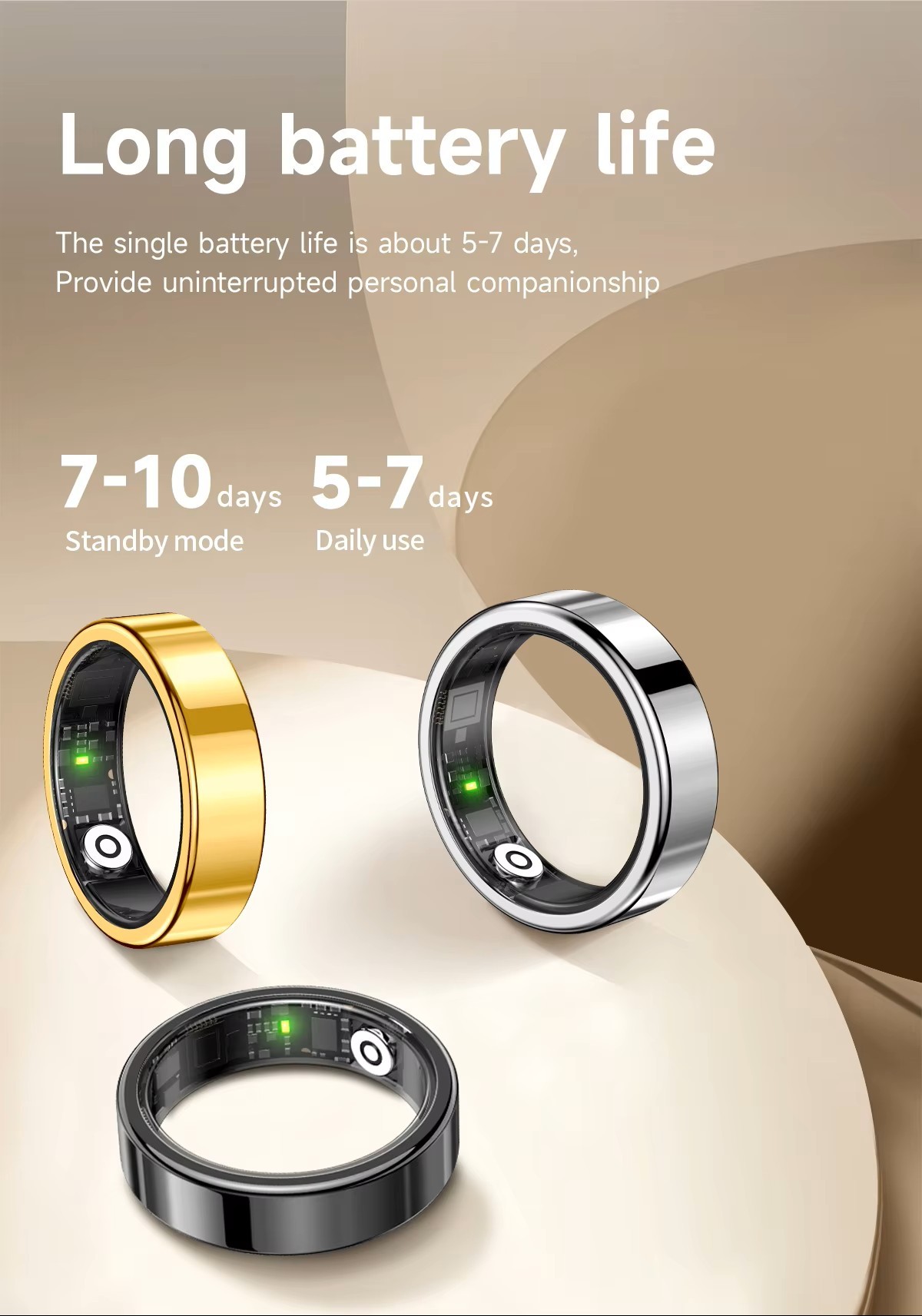 Smart Ring mit Blutdruck- und Schlafmessung 2