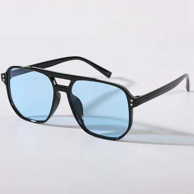 Quadratische Retro-Sonnenbrille für Damen und Herren 3