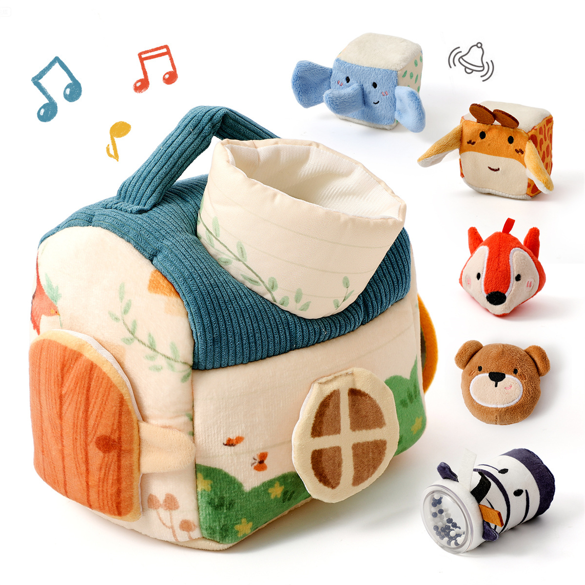 Montessori Baby Stoffspielzeug mit Musik 2