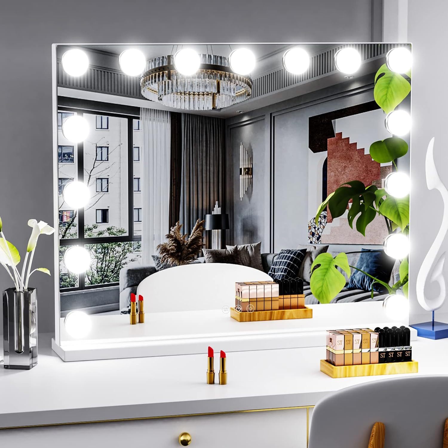 LED-Schminkspiegel im Hollywood-Stil 4