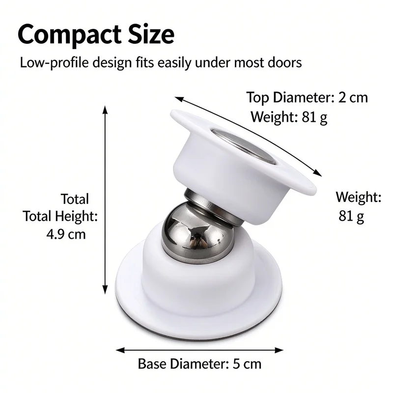 Türstopper mit Magnet und Stoßdämpfer 4