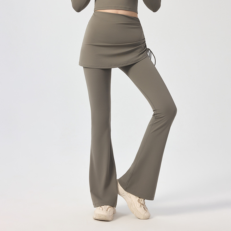 Zweiteilige Damen-Yogahose im Rockstil 4