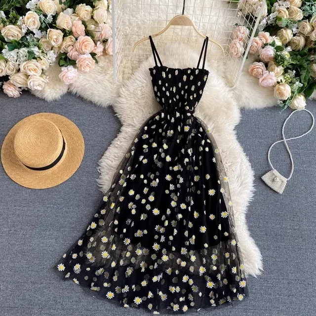 Blumen-Trägerkleid 2