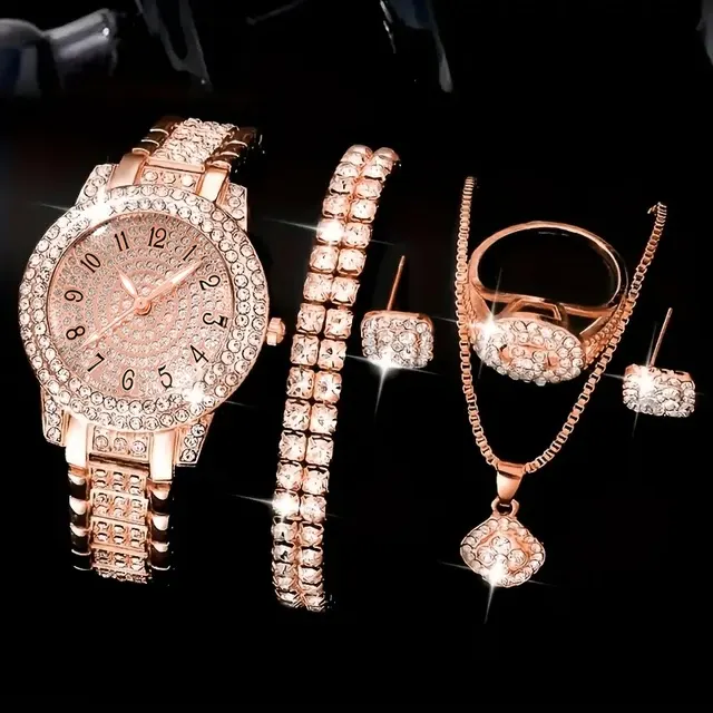 6er-Set Damenarmbanduhren im Luxus-Look 2
