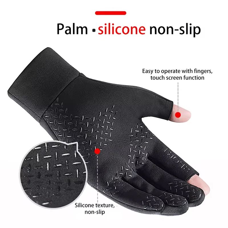 Wasserdichte Winter-Angelhandschuhe mit Touchscreen 2