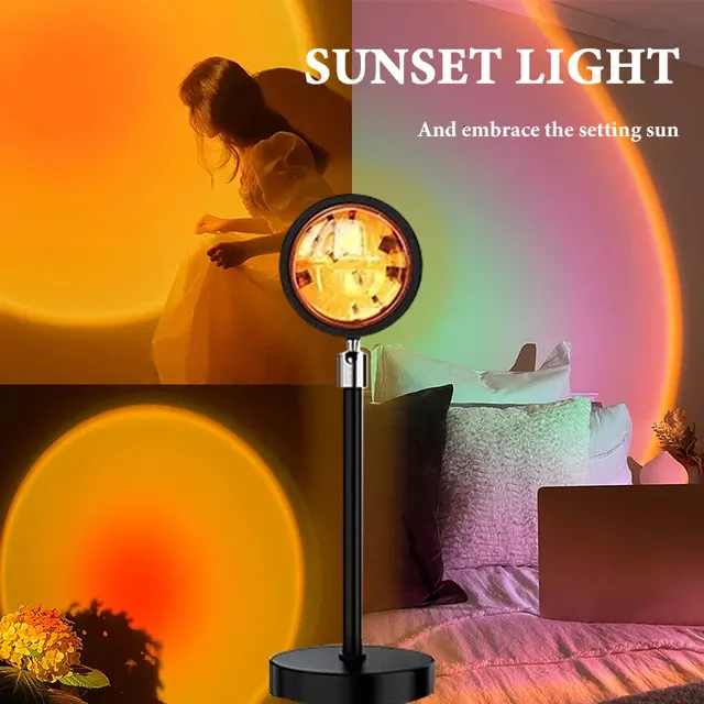 LED-Sonnenuntergangs-Projektionslampe 180° 3