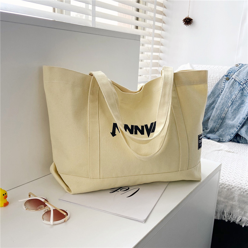 Große Recycling-Strandtasche aus Canvas 3