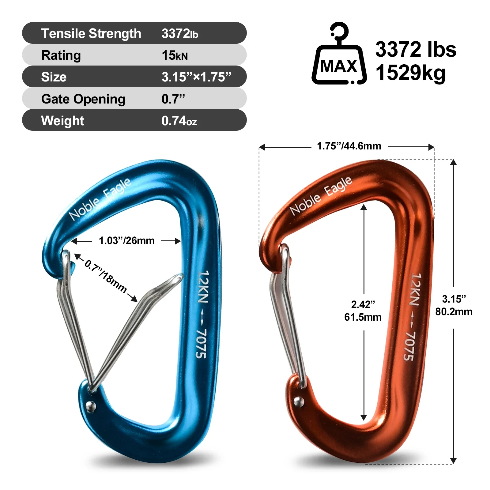 Karabiner-Set 3