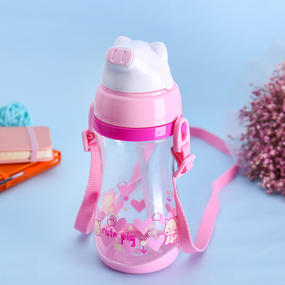 Kunststoff-Kinderflasche mit Strohhalm Cartoon 4