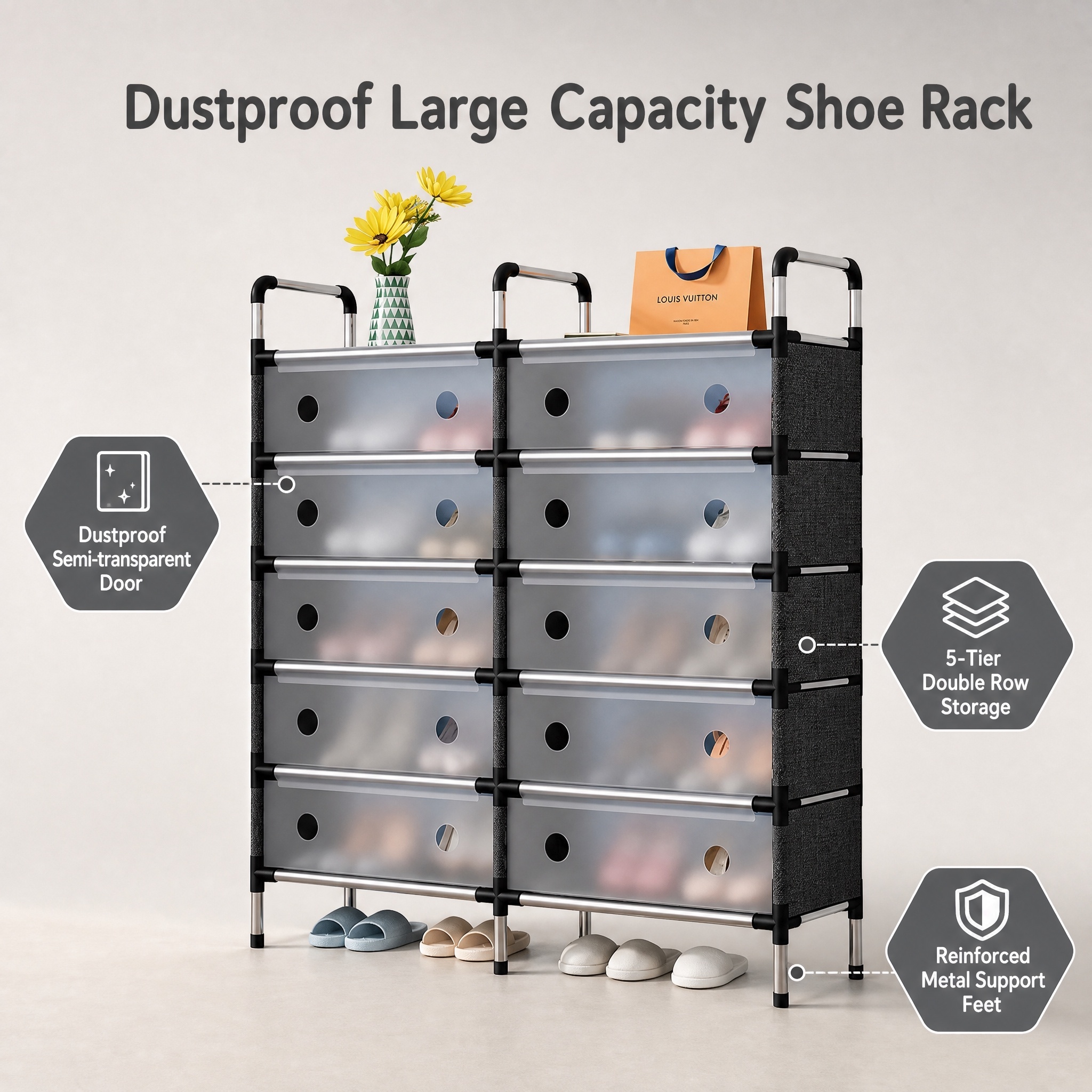 Wasserdichter freistehender Schuhschrank 2