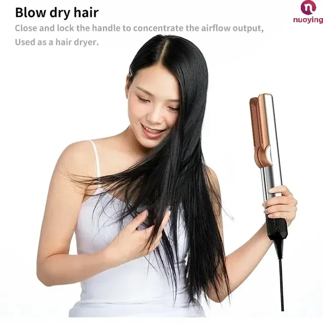 2-in-1 Haarglätter und Föhn 4