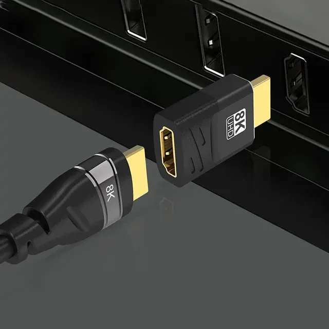 8K-HDMI-Winkelstecker für TV und Monitor 4