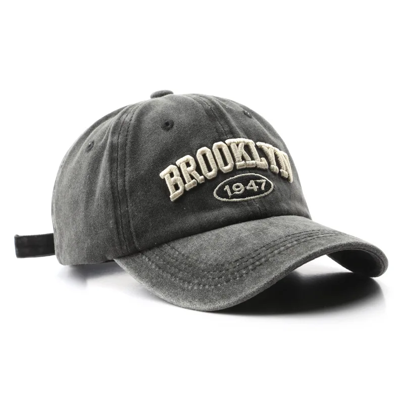 Retro Baumwoll-Snapback mit Buchstabenstickerei 4