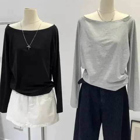 Off-Shoulder-Shirt