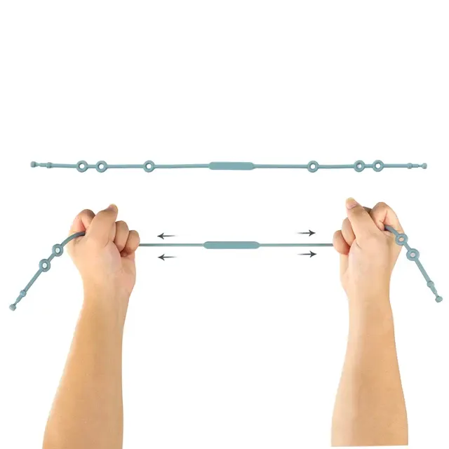 Einstellbare Silikon-Schnullerkette für Babys 4