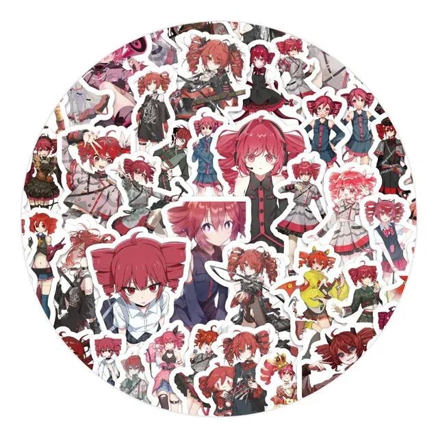 Wasserfeste Vinyl-Aufkleber im Anime-Design, 60 Stück 1