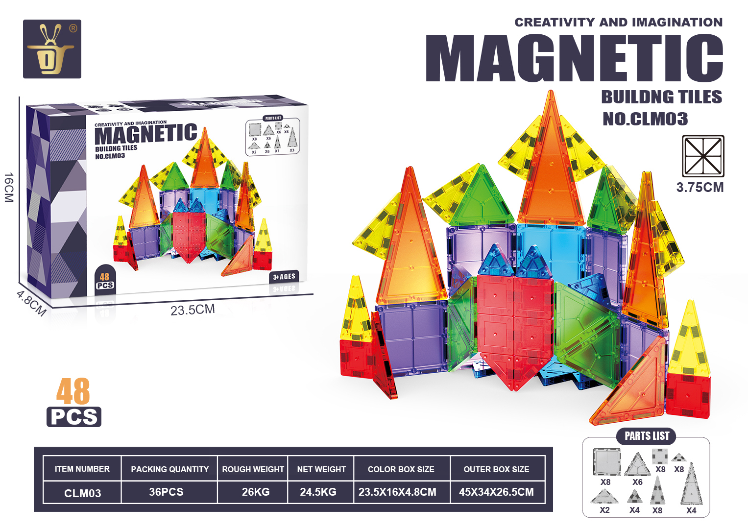 Magnetische Bausteine Set für Kinder 2