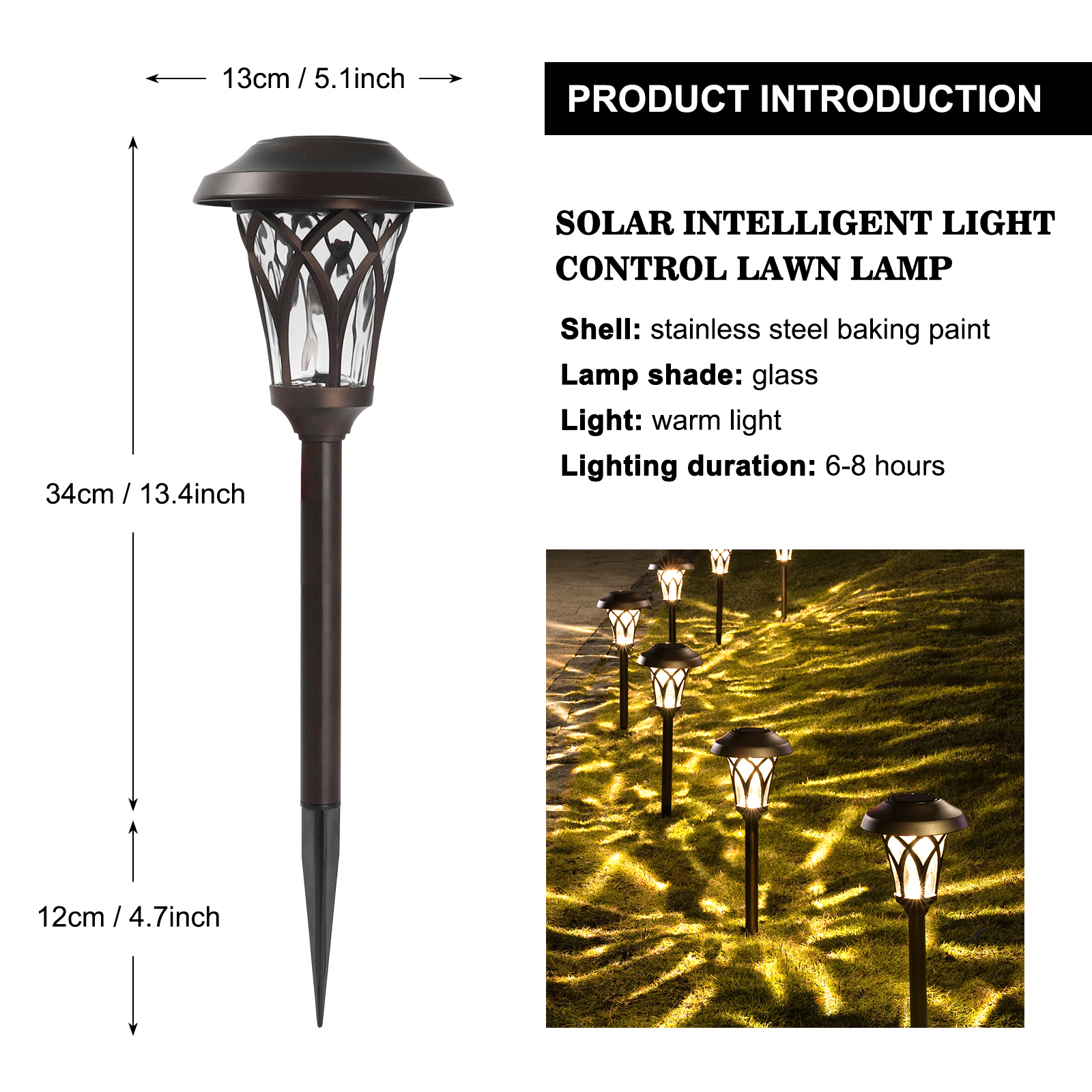 Unterirdische Solar-Rasenlampe LED Garten 3