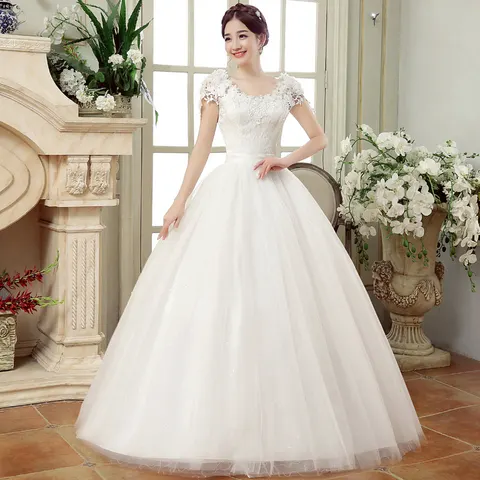 Spitzen-Brautkleid