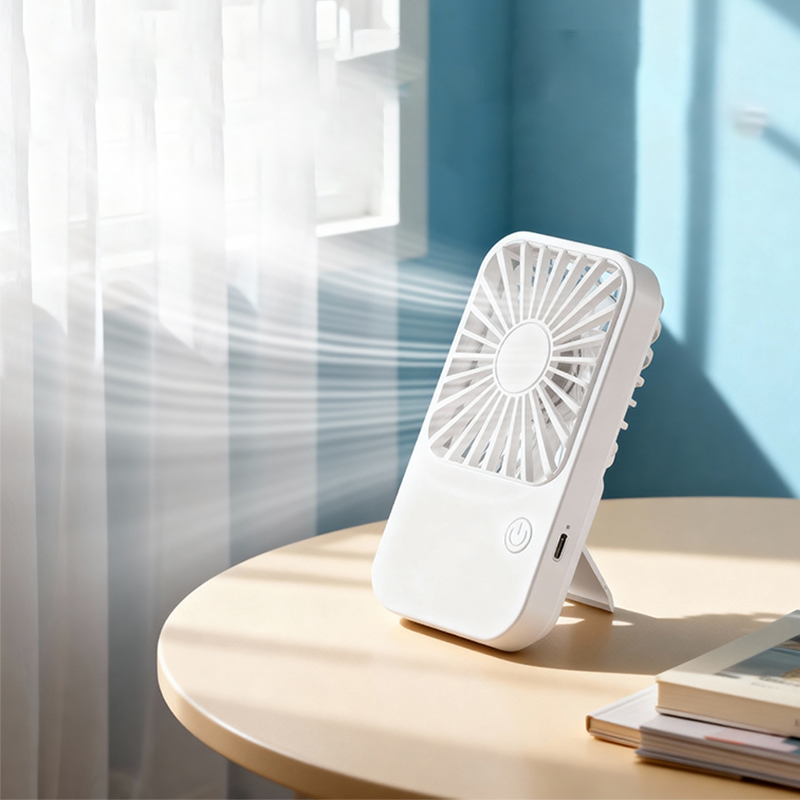 Mini-Handventilator faltbar LED-Licht