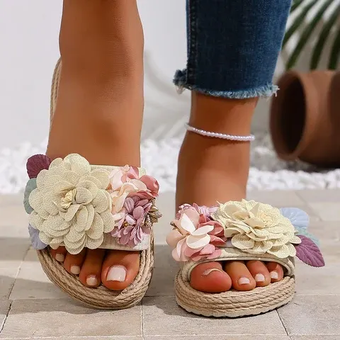 Blumen-Flip-Flops