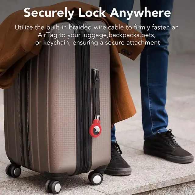 Gepäckanhänger mit Tracker-Fach 4