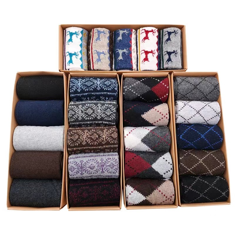 Klassische Herren-Crew-Socken in 5 Farben