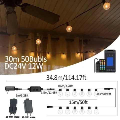 LED-Lichterkette für außen