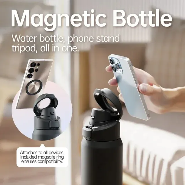 Isolierflasche mit Handyhalter 2