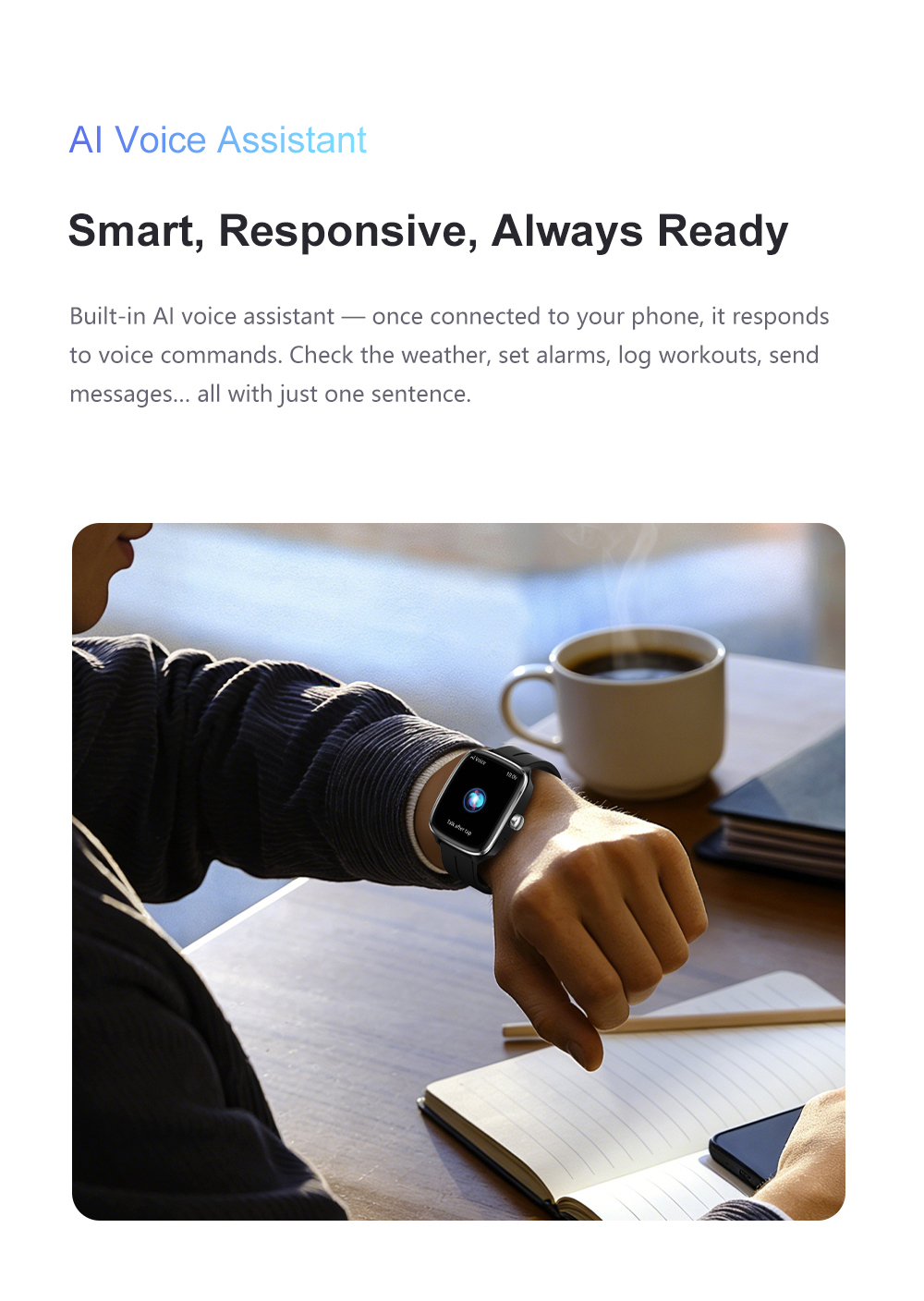 Wasserdichte Smartwatch mit Schlafmonitor 2