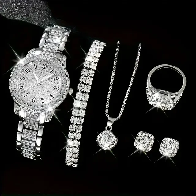 6er-Set Damenarmbanduhren im Luxus-Look 3
