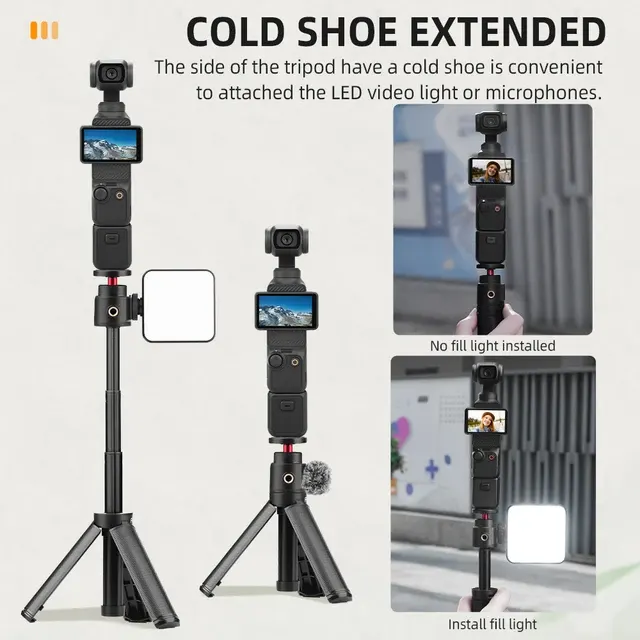 Ausziehbarer Selfie-Stick mit Stativ 2