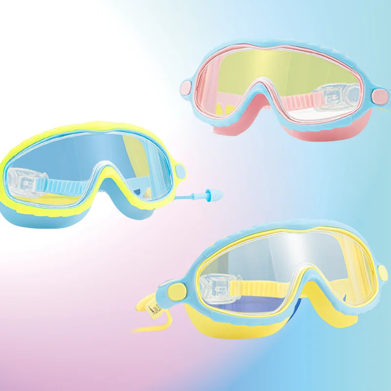 Beschlagfreie Kinder-Schwimmbrille Silikon 3