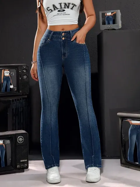 High-Waist-Stretchjeans 3