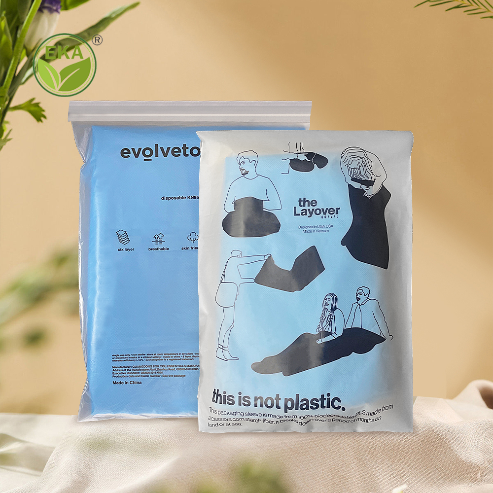 Transparente matte Kleidertasche selbstklebend 2
