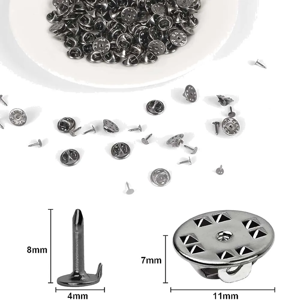 Metall-Brosche-Rückenhalter, 100 Stück 4