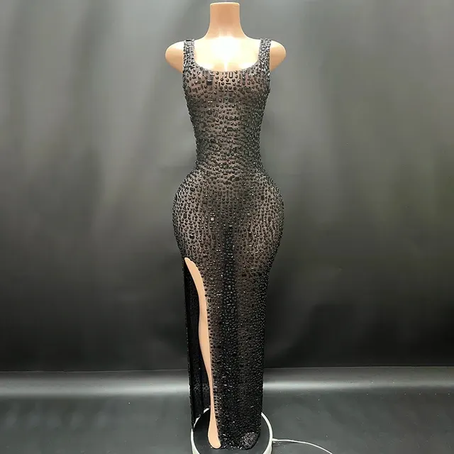 Mesh-Maxikleid 3