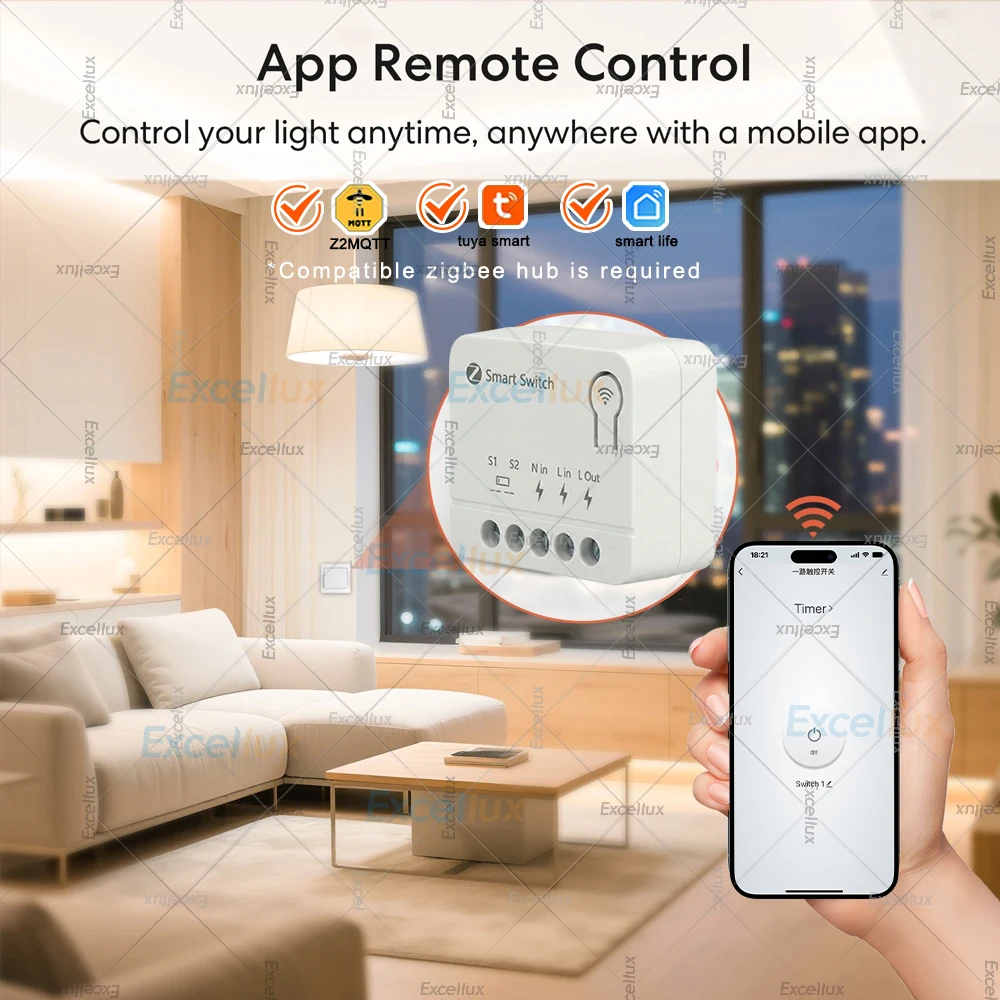 10A Mini Zigbee Smart Lichtschalter-Modul 2