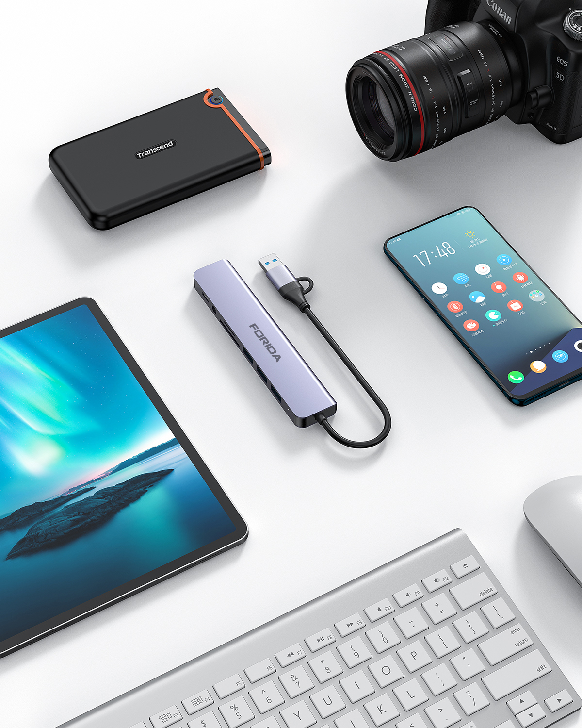 8-in-1 USB-C Hub mit SD- und Audioanschluss 3