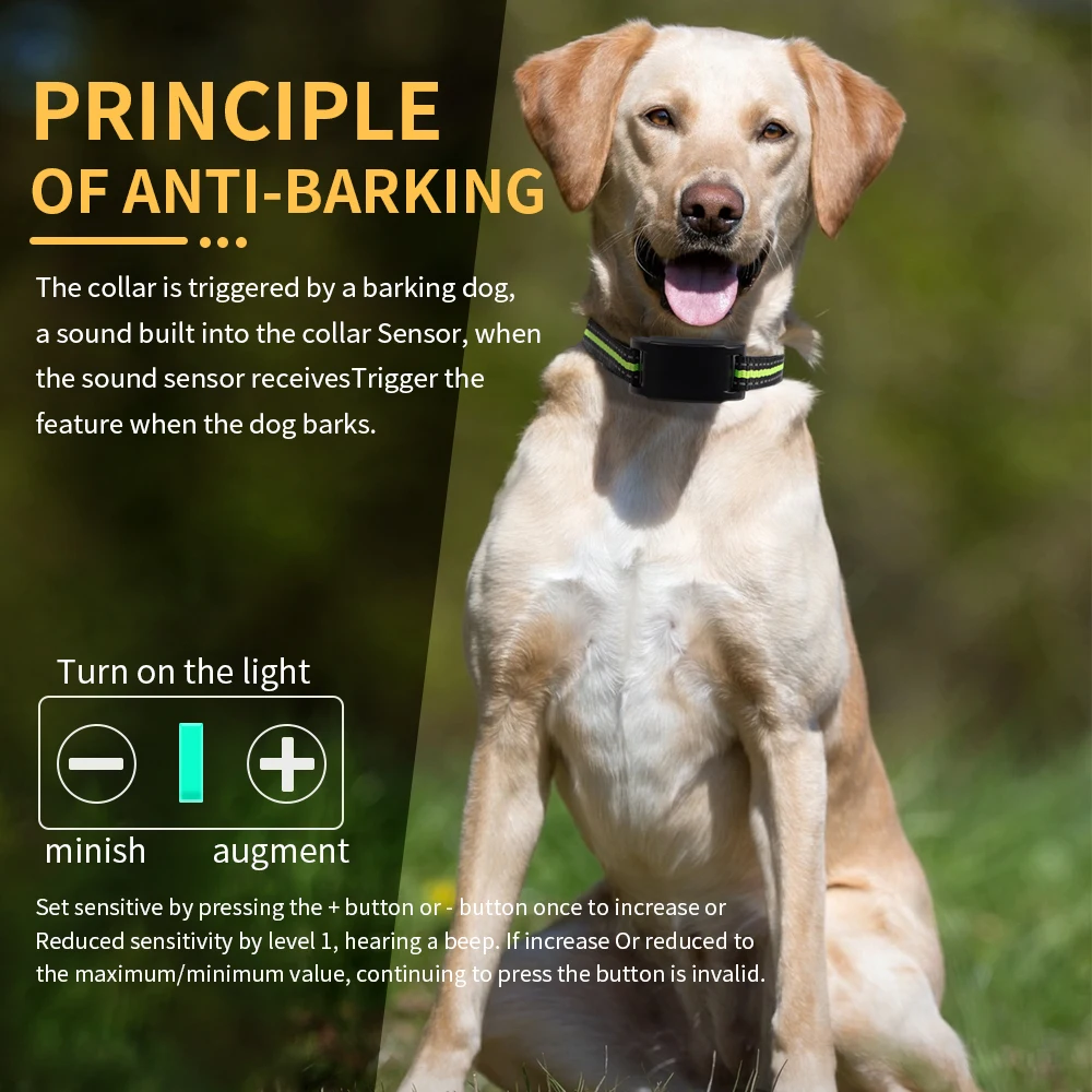 Ultraschall-Anti-Bell-Halsband für Hunde 3