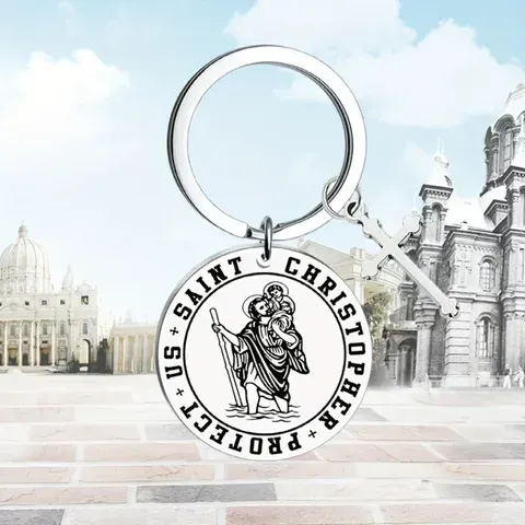 Christophorus-Schlüsselanhänger