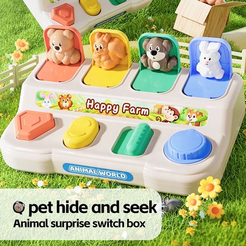 Katzen-Versteckspiel-Box mit Pop-up-Tieren 3