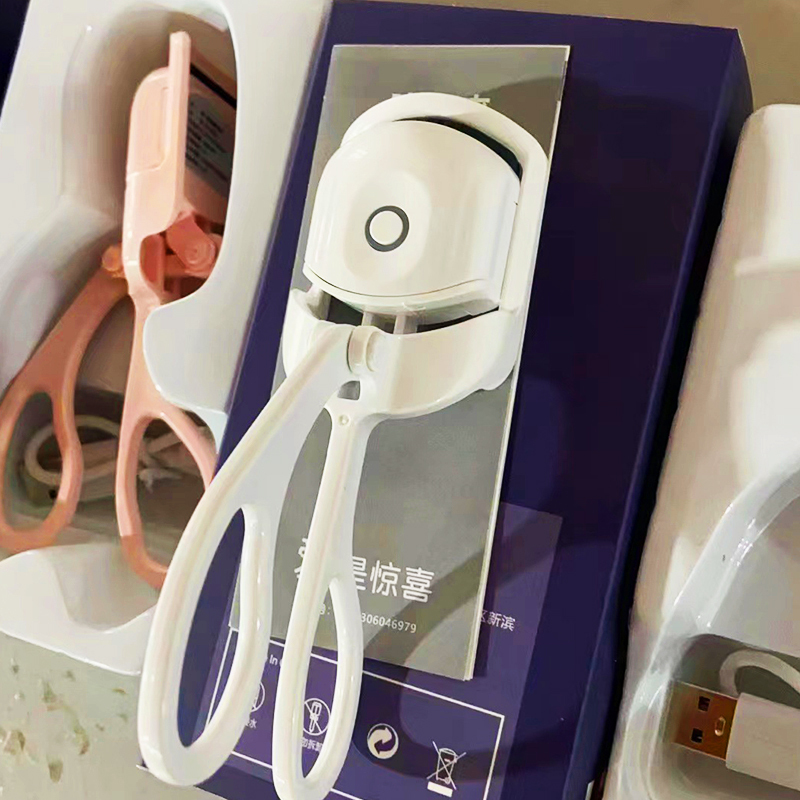 Pinke Mini-Wimpernzange mit USB-Akku 2